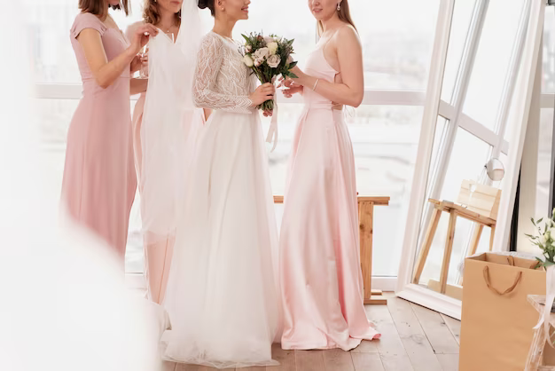 Women preparing for the wedding